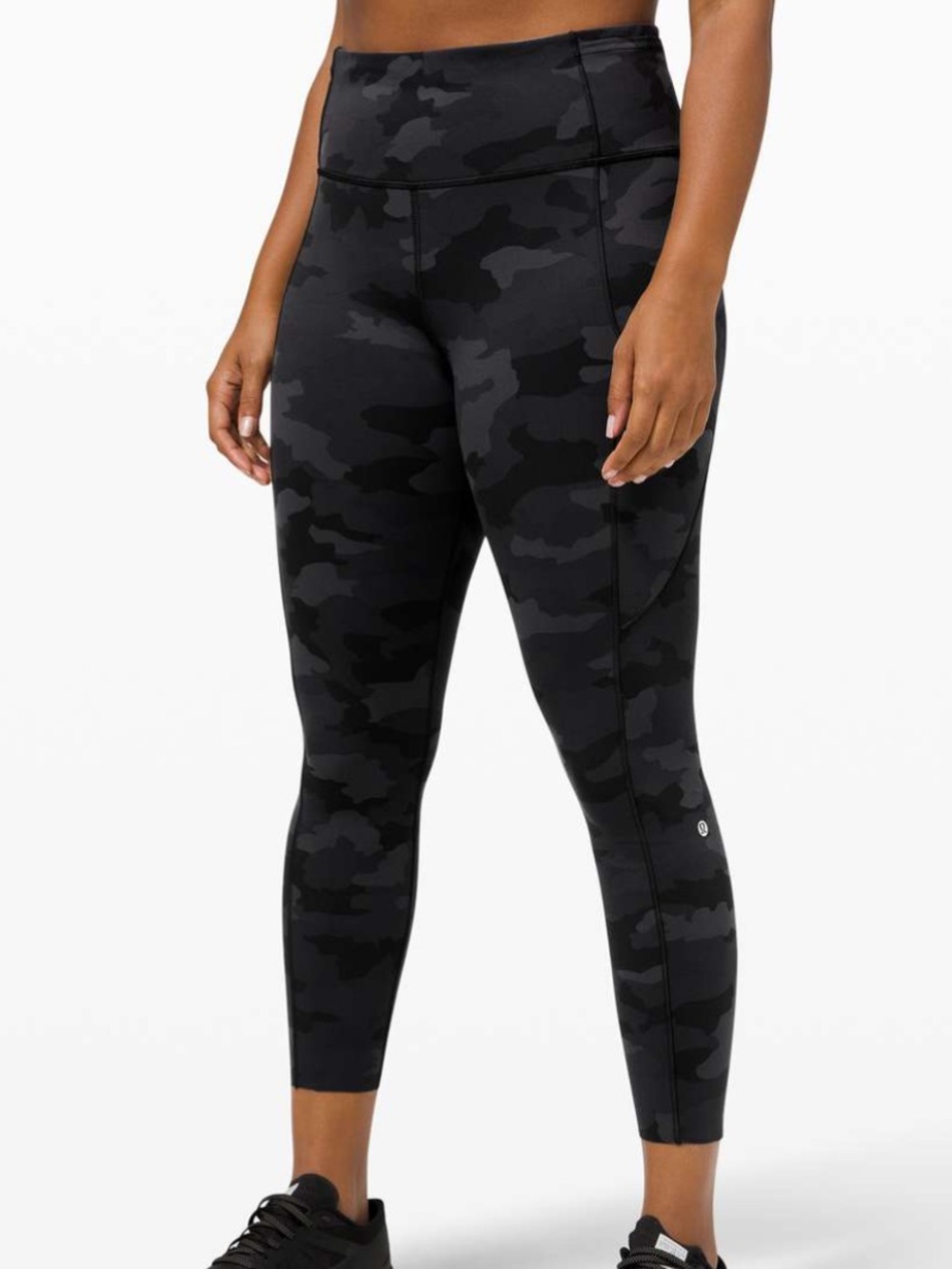 Lululemon Fast & Free II 25” Leggings Sz 20 Heritage 365 Camo Deep Coal NWOT*#20